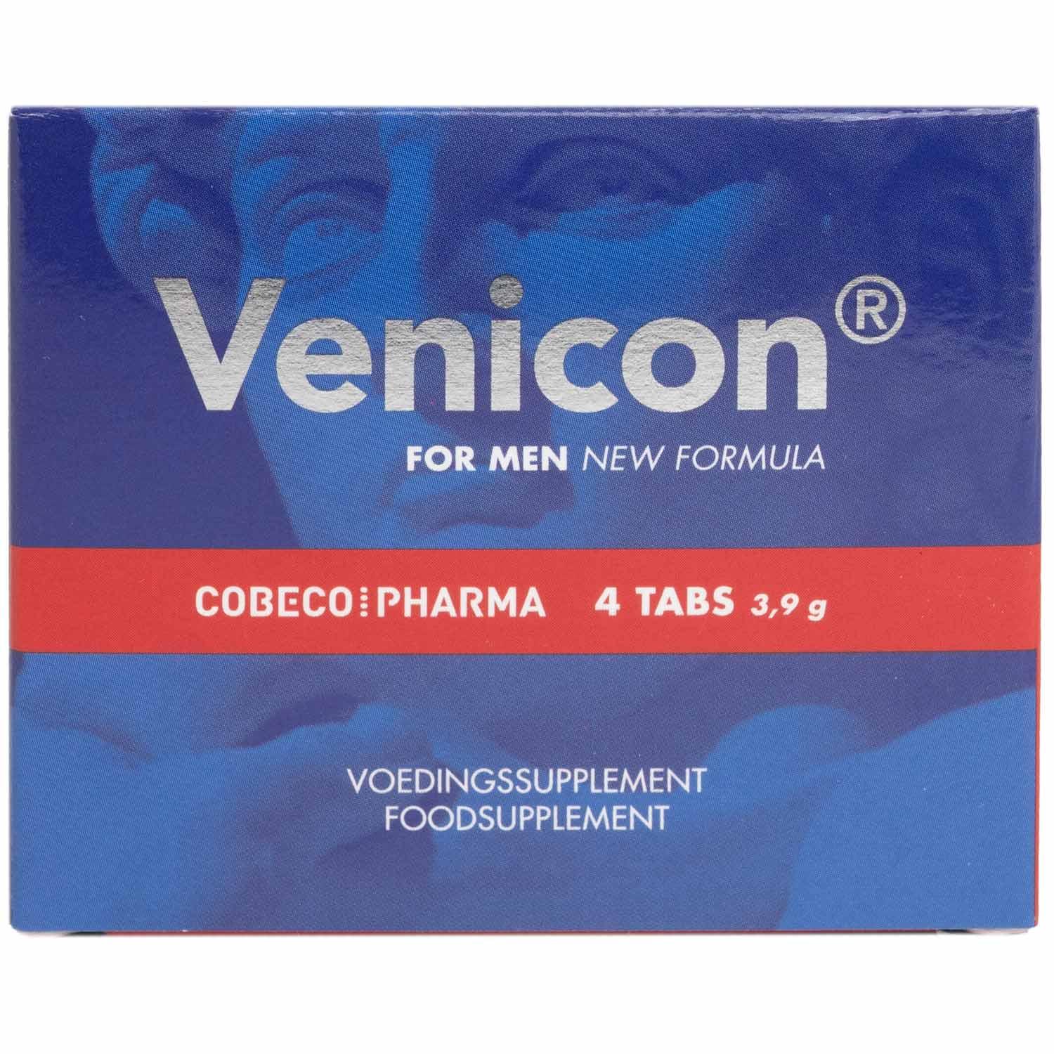 Cobeco Venicon for Men, Sexual Health Supplement, 4 Tabs