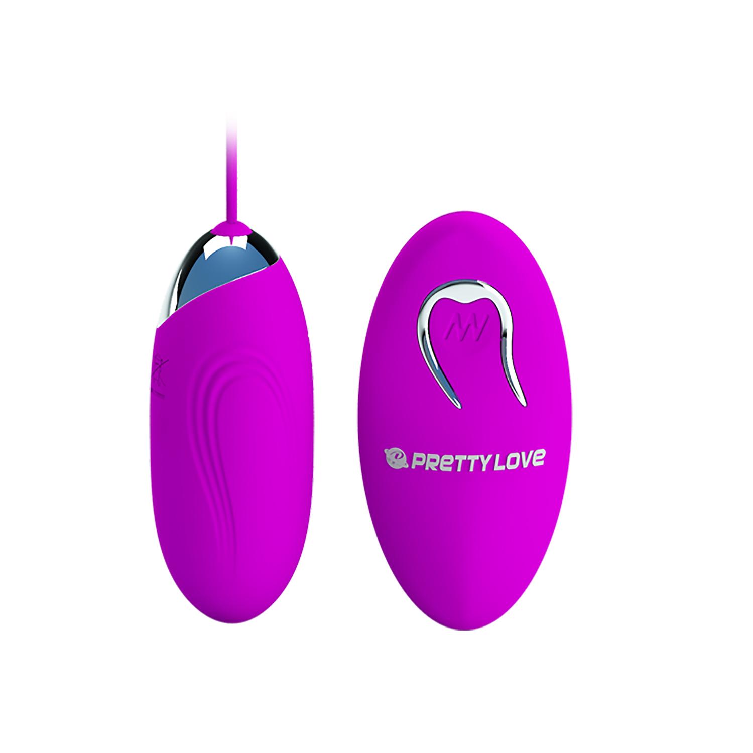 PRETTY LOVE - Jenny, Powerful remote control bullet, 12-functions of  vibration, Silicone,  USB rechargeable ''28mm
L'70mm