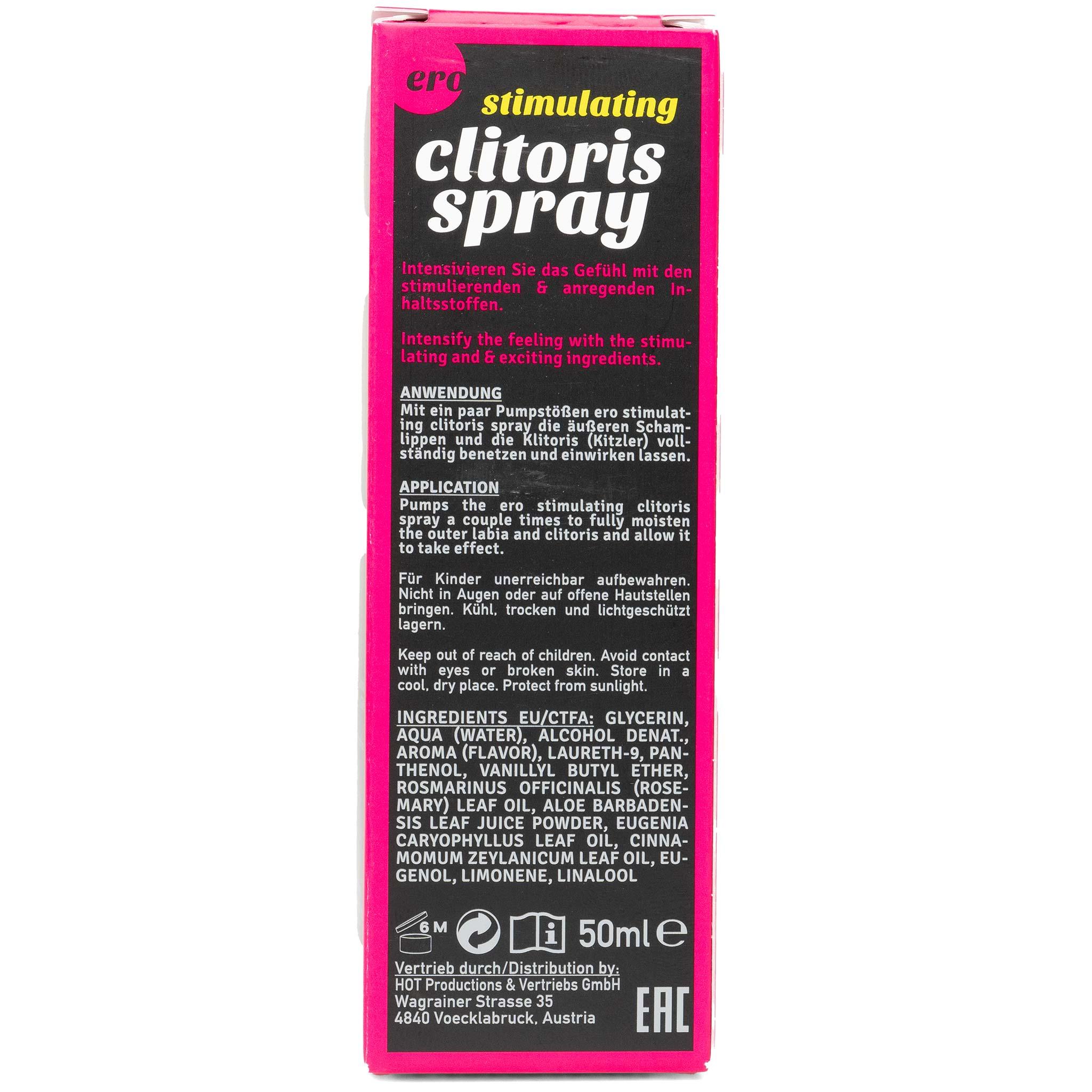 ero by HOT, ero STIMULATING CLITORIS Spray, 50ml/1.7fl.oz