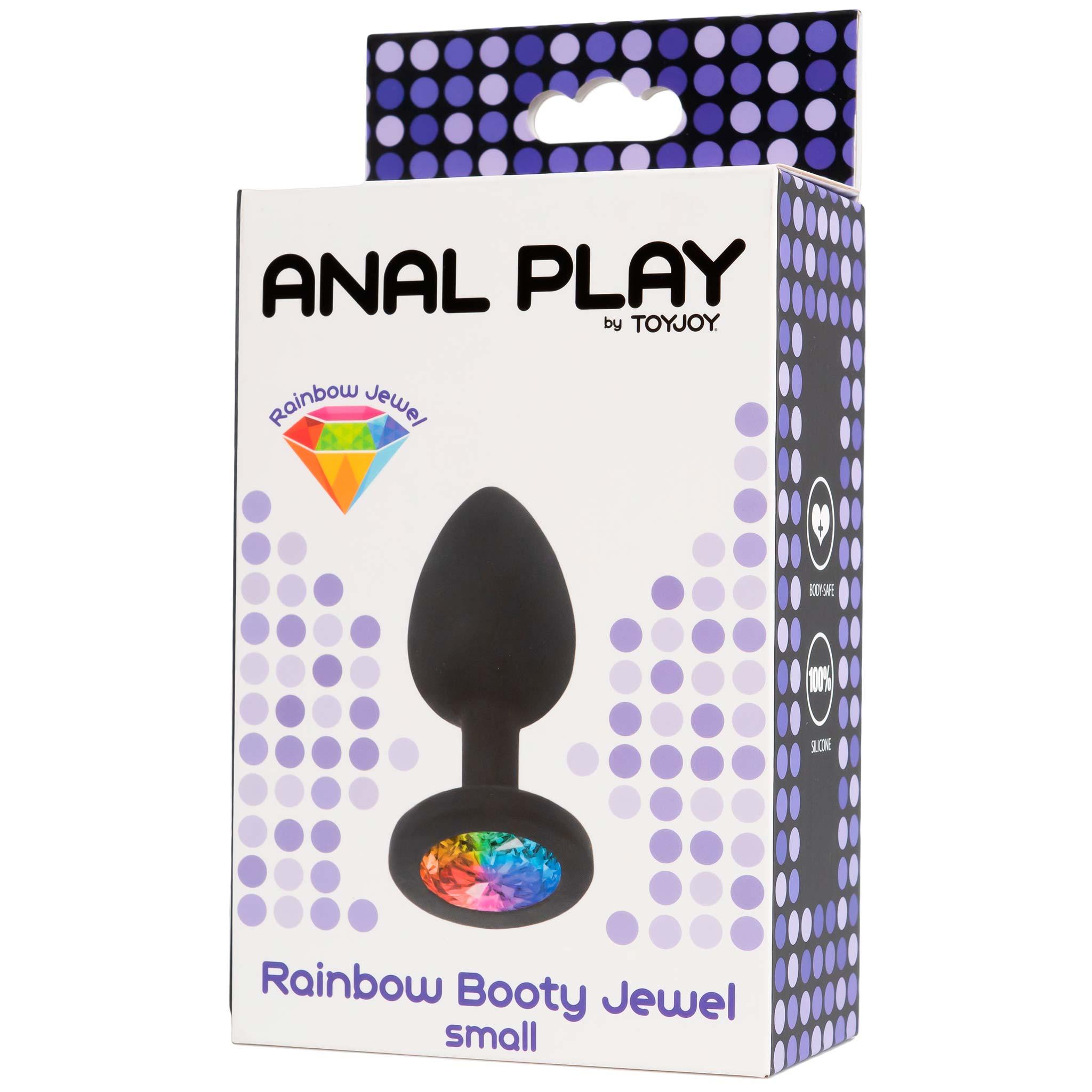 TOYJOY Rainbow Booty Jewel Small Plug, 7cm, Black