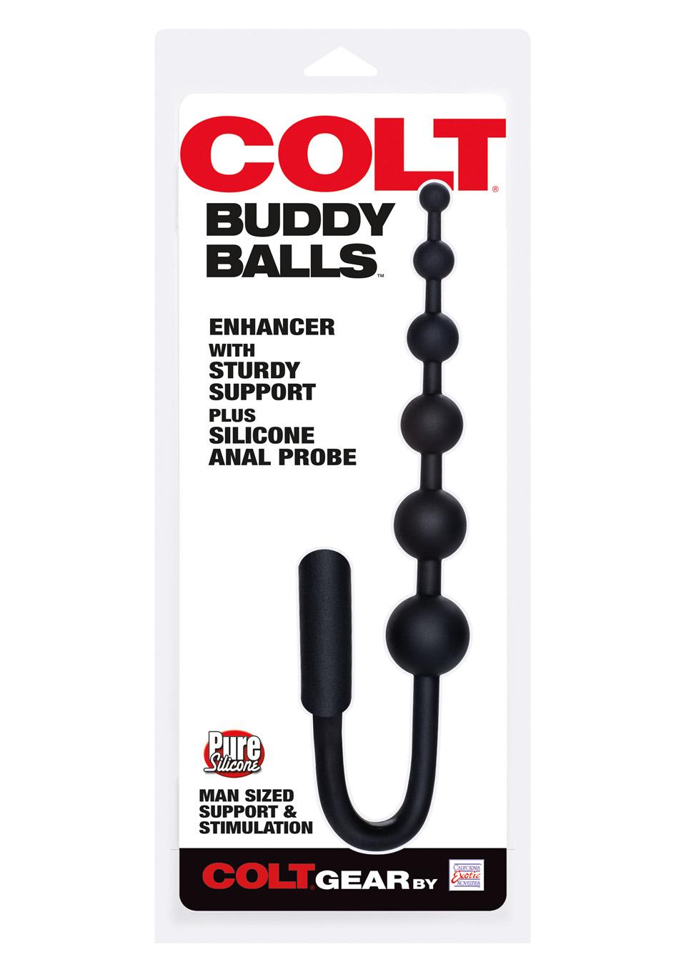 Colt Buddy Balls with Cockring, Black