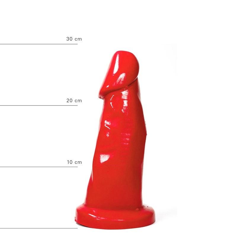 All Red Wolf Dildo, 39 cm