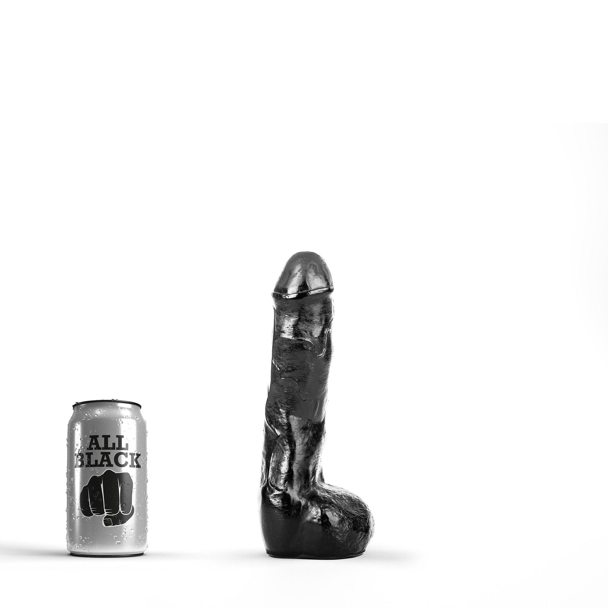 All Black Dildo Spencer, 22 cm