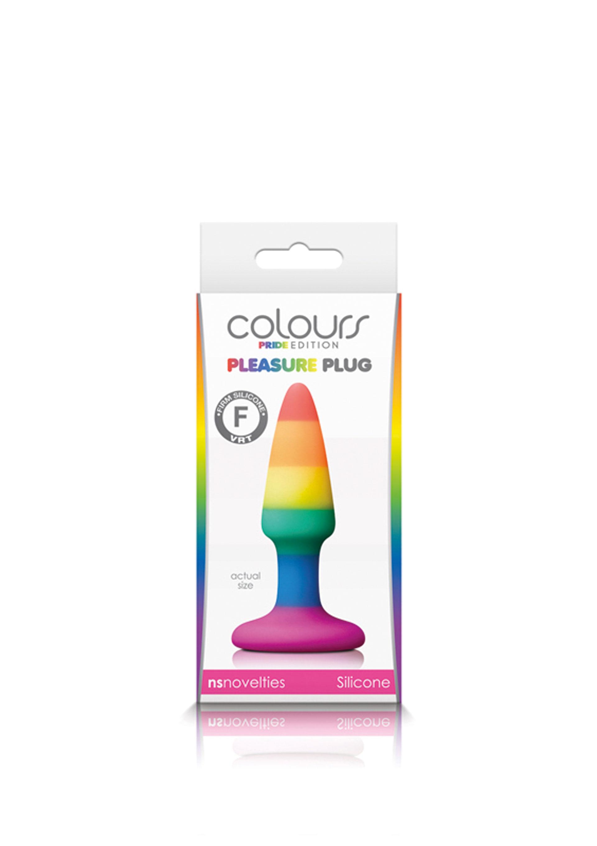 Pride Edition Pleasure Plug Rainbow Mini, Multicolor