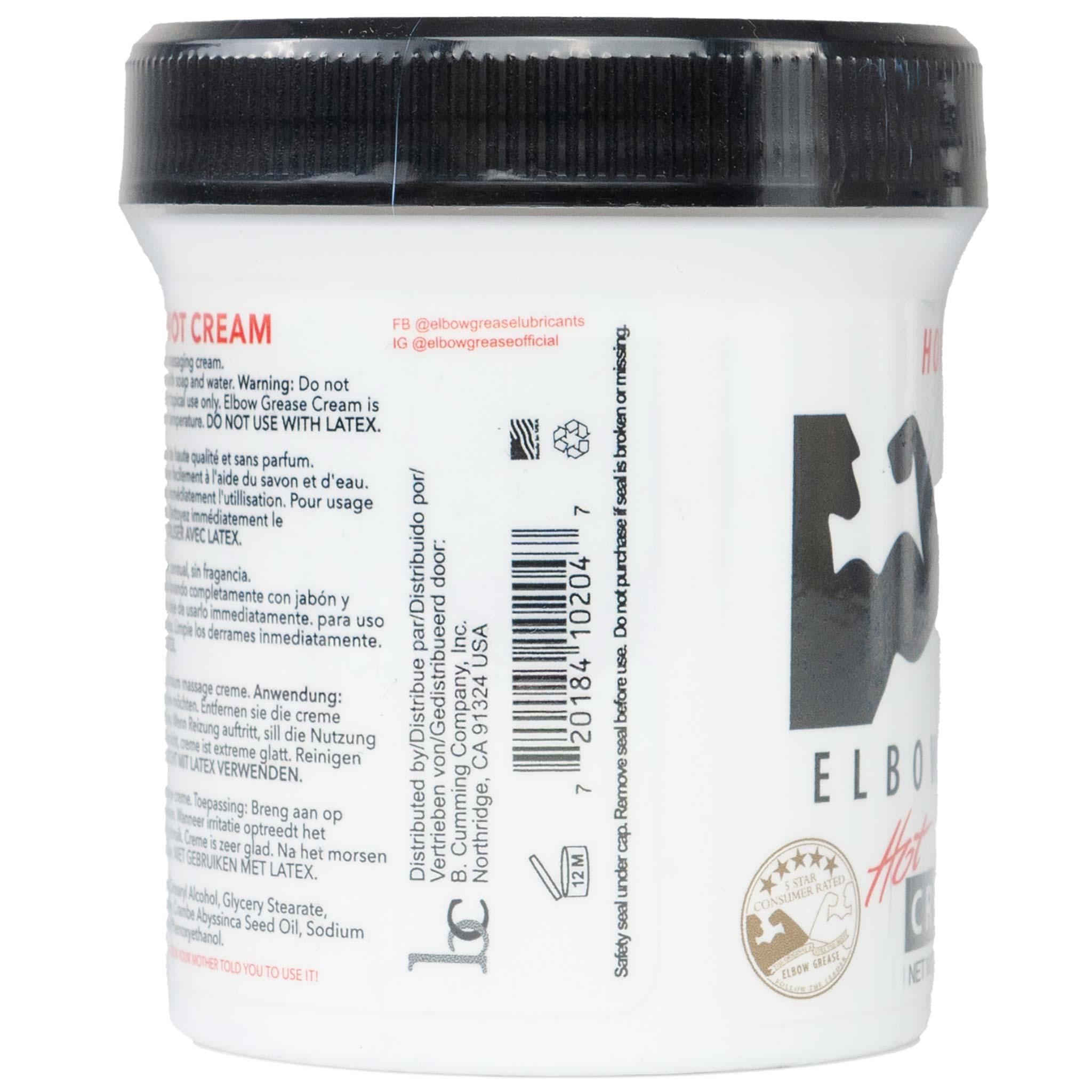 ELBOW GREASE, Hot Cream, 4 oz / 113 g