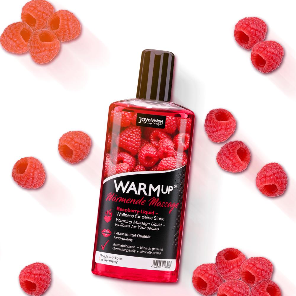 JoyDivision WARMup Warming Massage Liquid, Raspberry, 150 ml 