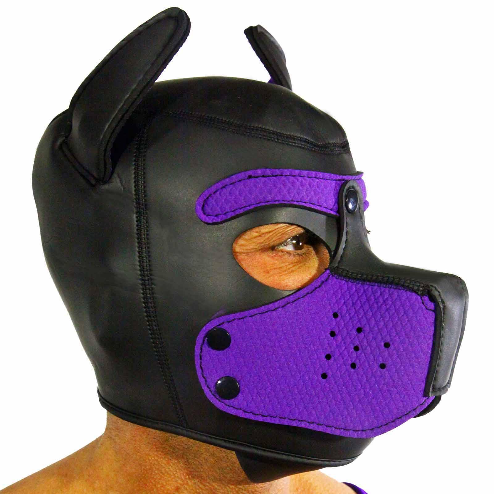 RudeRider Neoprene Puppy Hood Purple, M size