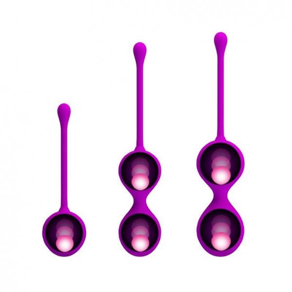 Pretty Love Kegel Love Balls, Purple, 17,6 cm