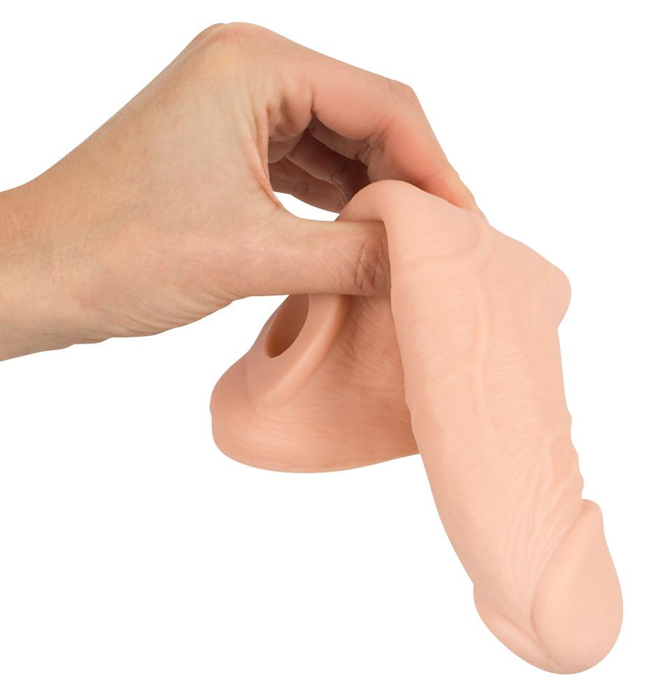 Nature Skin Penis Sleeve with Extension, Light Skin