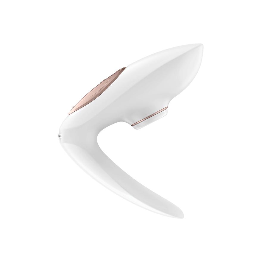 Satisfyer Pro 4 Couples, Partner Masturbator, White/Rosegold, 8,5 cm