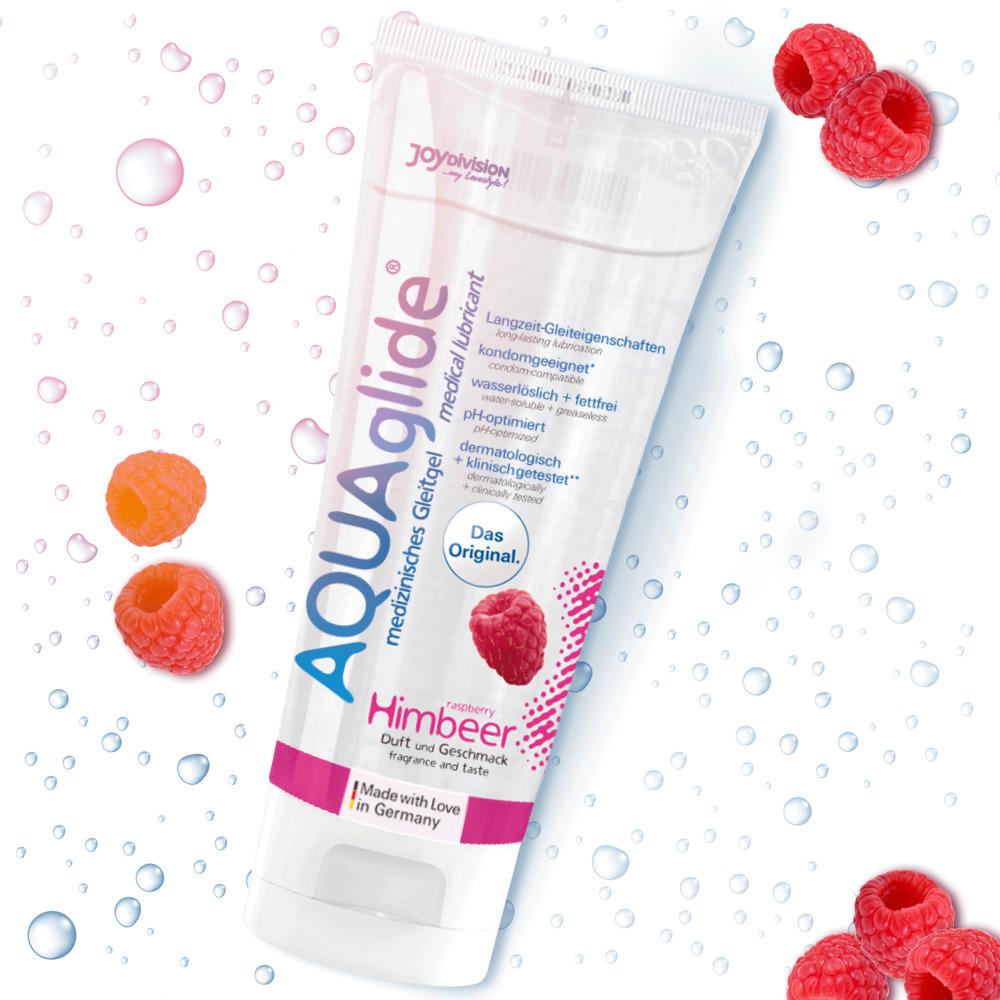 JoyDivision AQUAglide Medical Lubricant, Waterbased, Raspberry, 100 ml