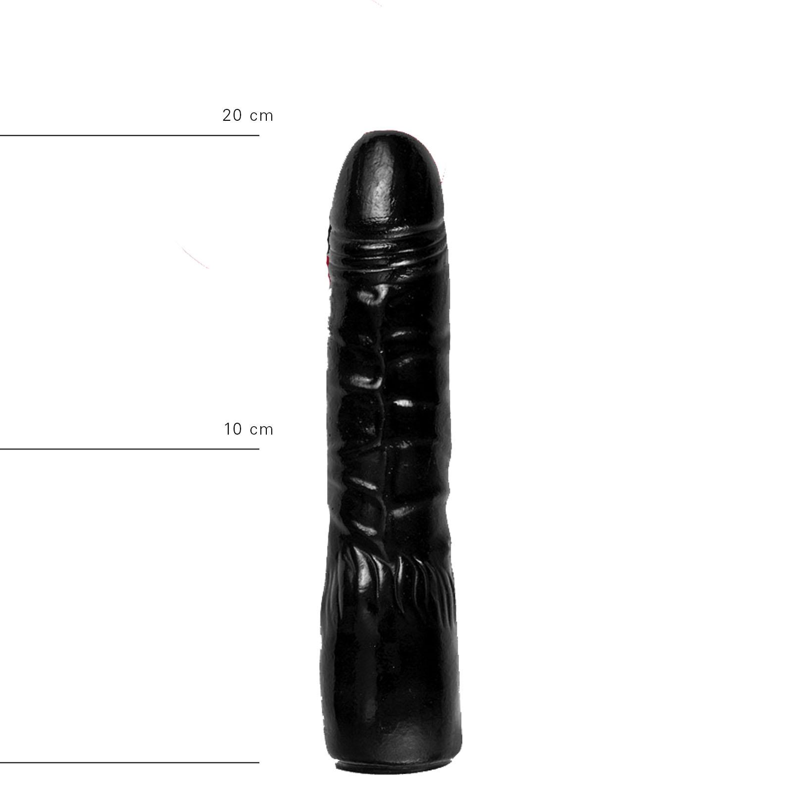 All Black Dildo Scott, 20 cm