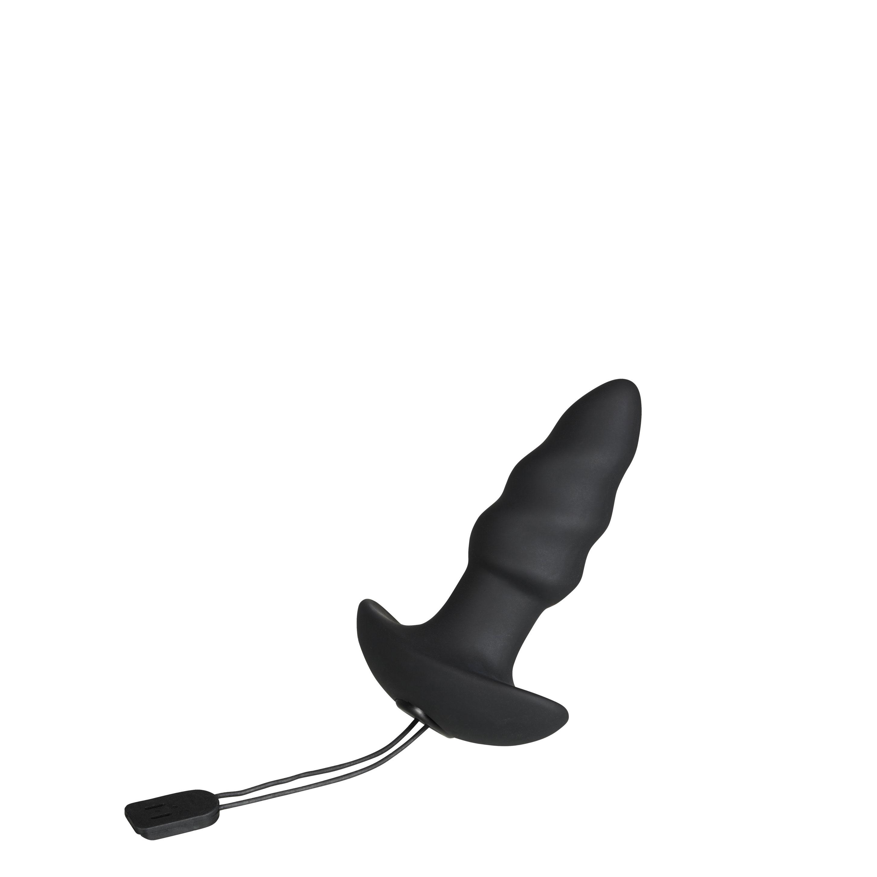 AMOR Vibratissimo Anal Plug, Black, 13 cm