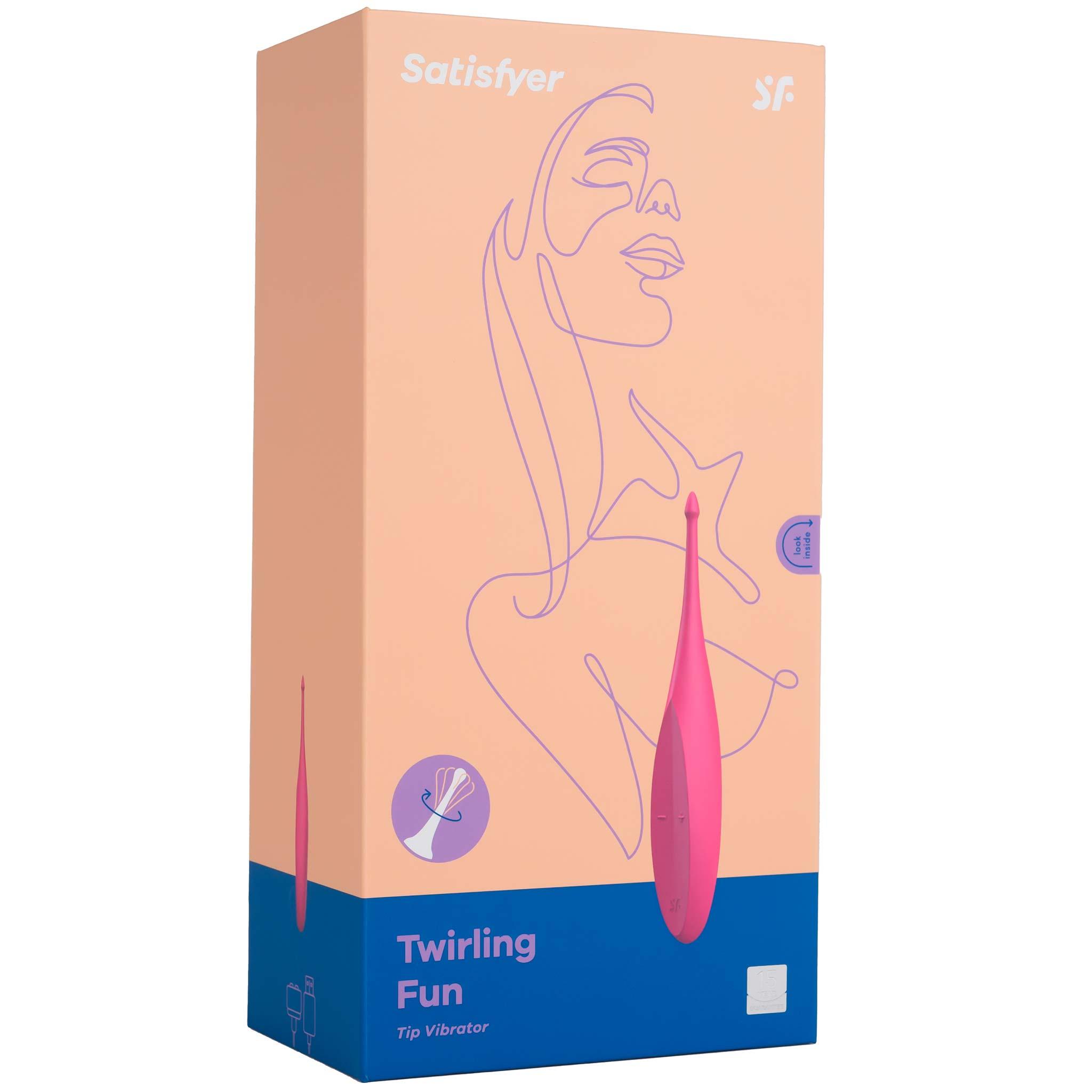 Satisfyer Twirling Fun Vibrator, Pink, 17,5 cm