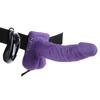 Fetish Fantasy Series - Vibrating Hollow Strap-on, 18,9 cm, Purple