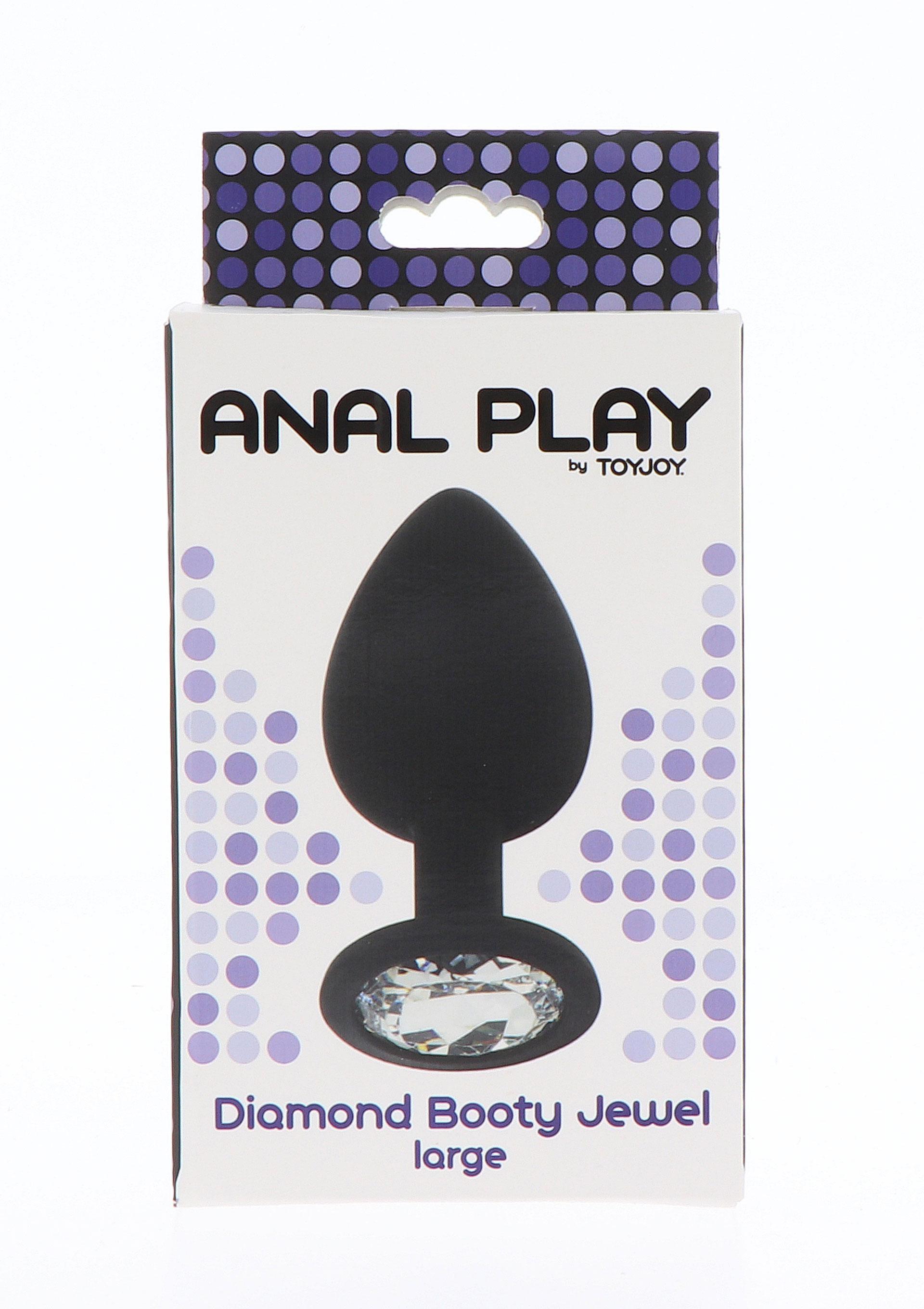 Anal Play Diamond Booty Jewel Large Black