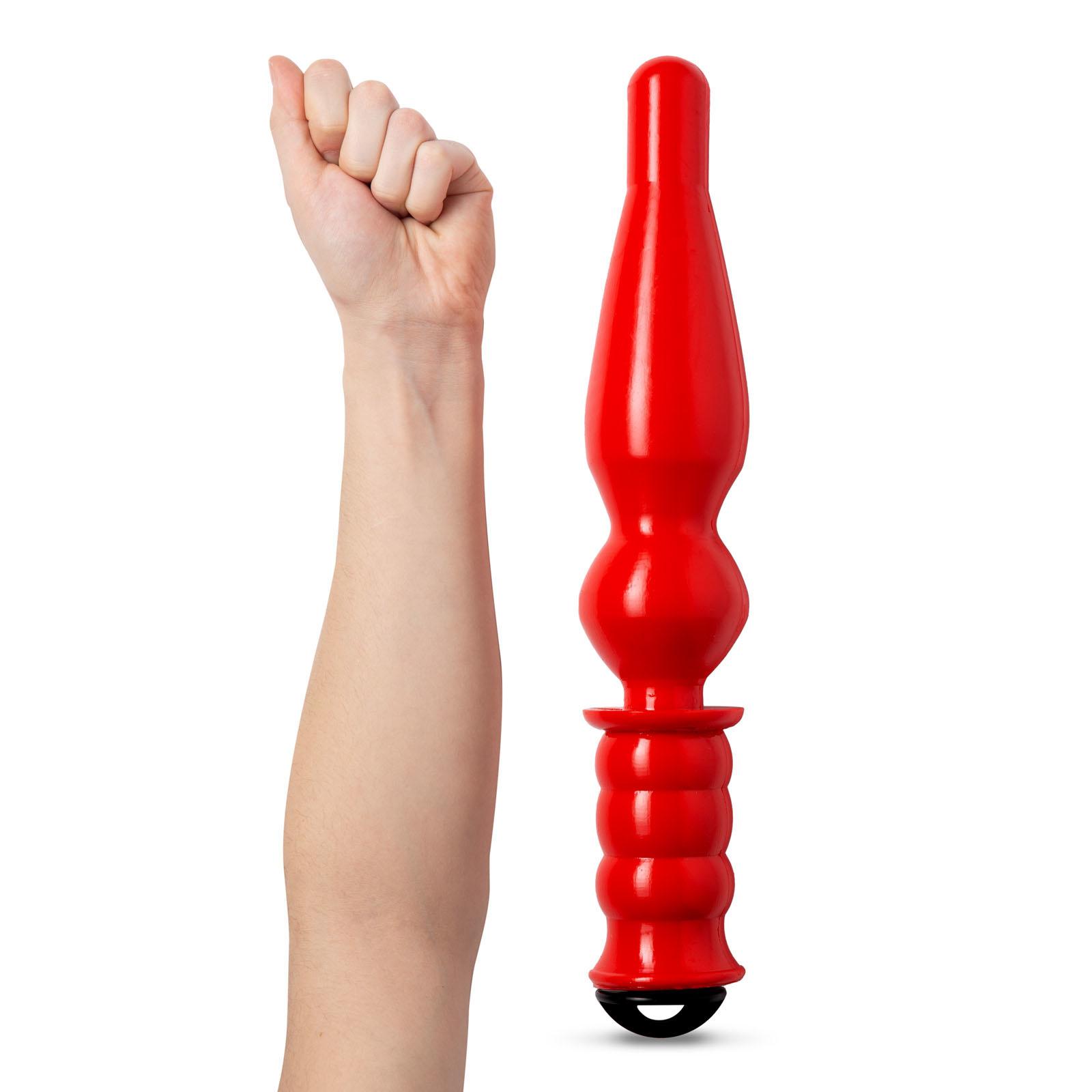 Bull«s Eye Anal Dildo Night Stick - Police Brutality, 37,5 cm, Red