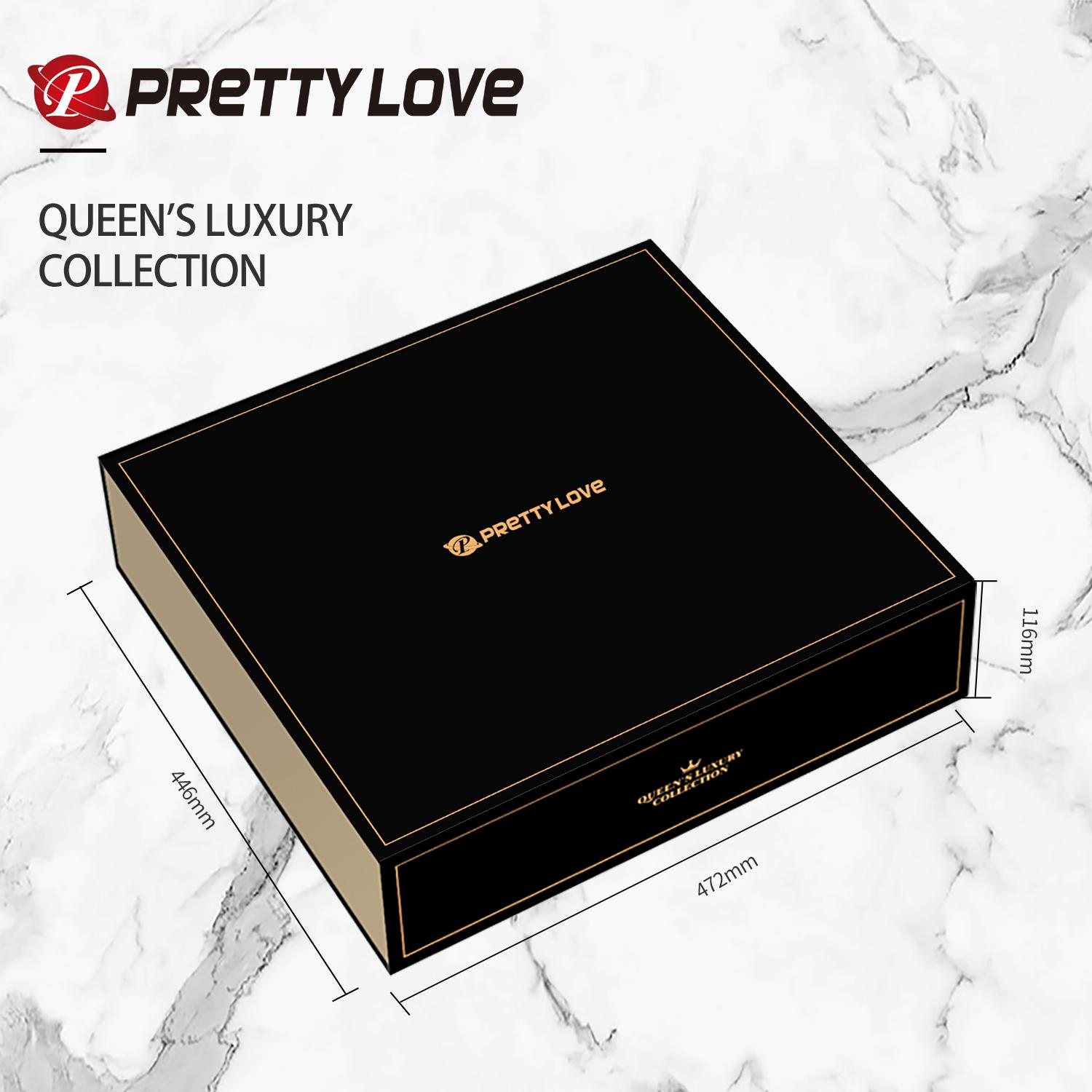 PRETTY LOVE - Queen Luxury Series, Luxury sets,  including 12 different toys with Golden accessories 