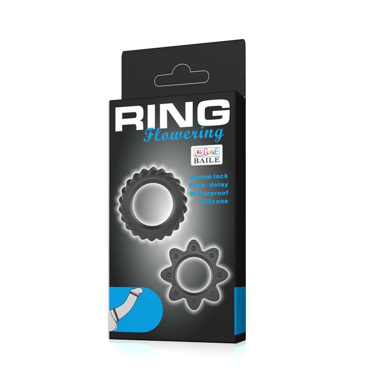 BAILE - Ring, silicone penis rings, multiple use for different size ':23mm  ':28mm