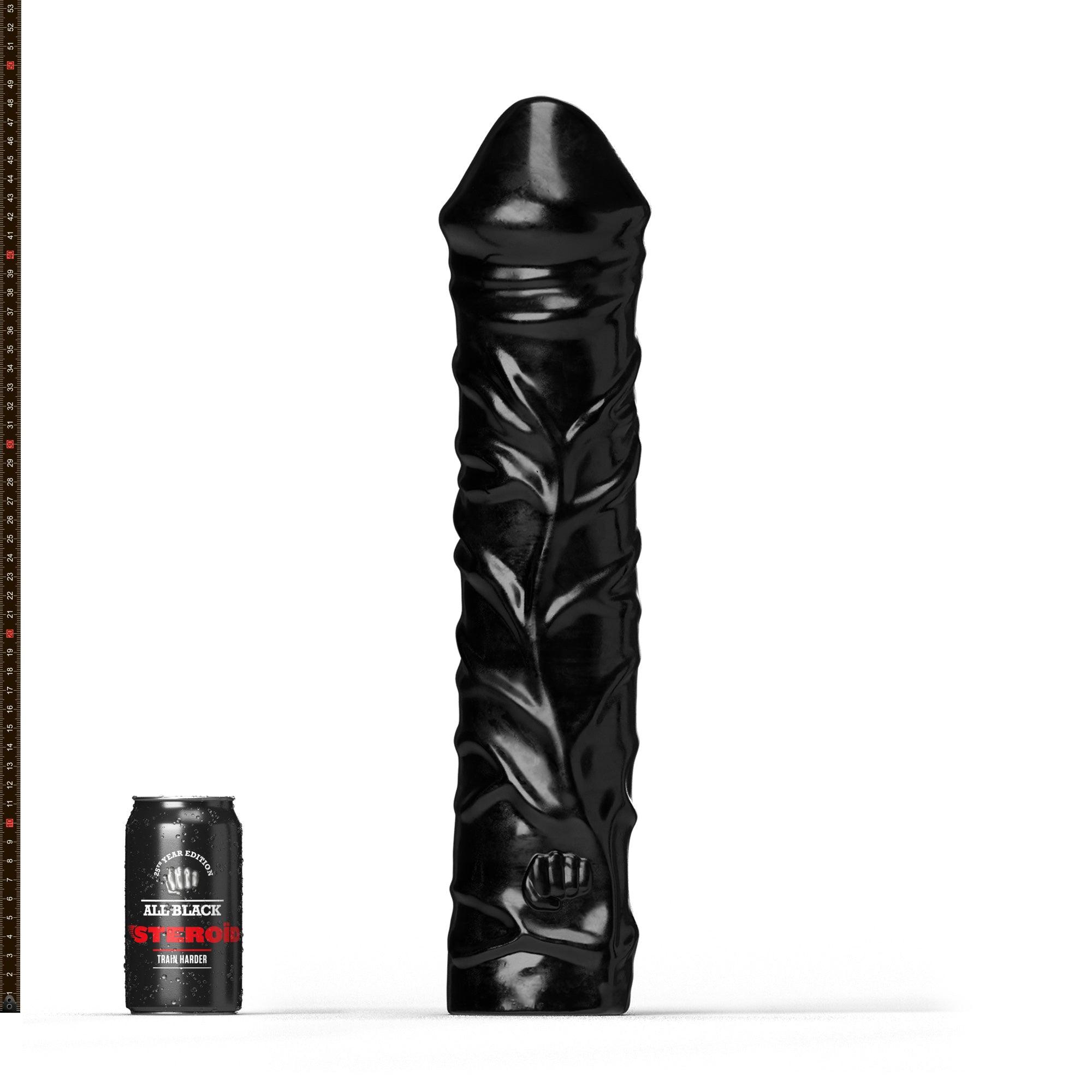 All Black Steroid The Home Stretch Dildo, 50 cm