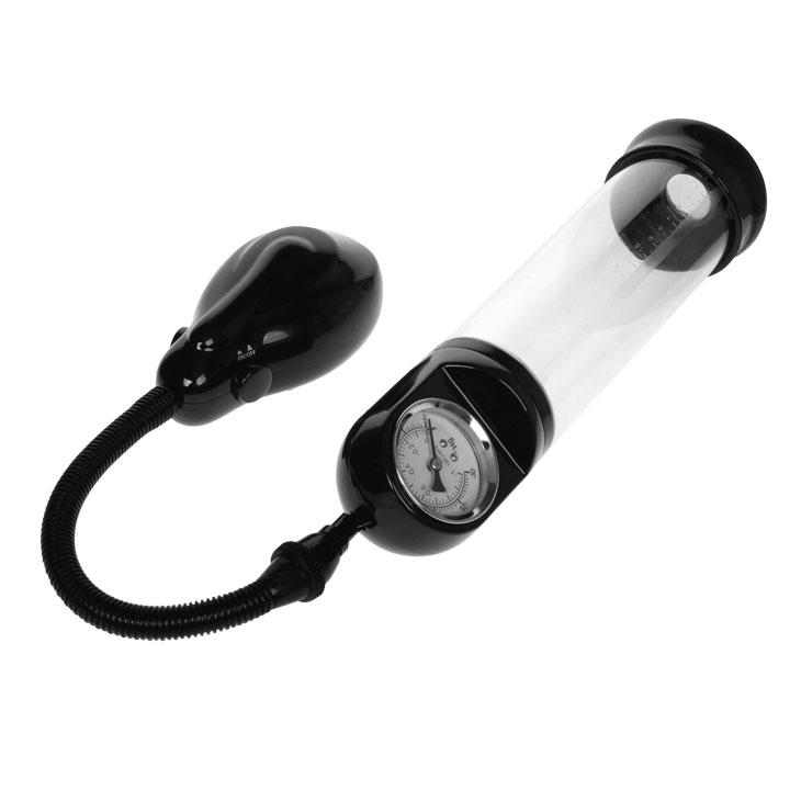 PRETTY LOVE, Penis Pump, Pressure gauge, Erect assistor Expand long lasting, TPR O-ring, 70mm  L:290 mm