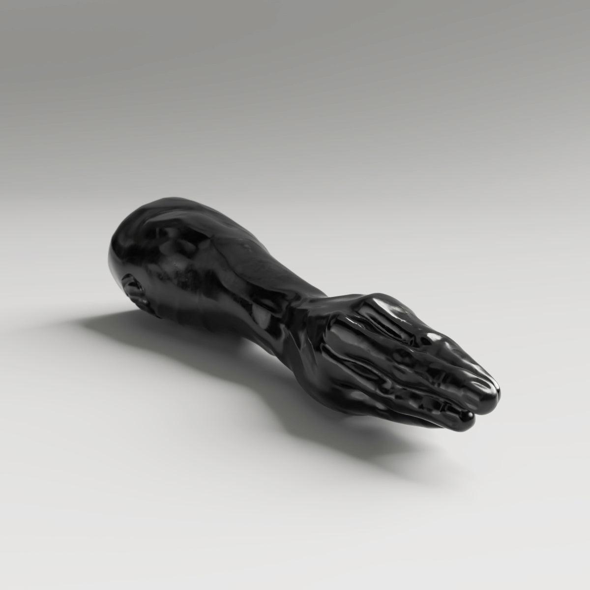 All Black Steroid Breaststroke Dildo, 40 cm