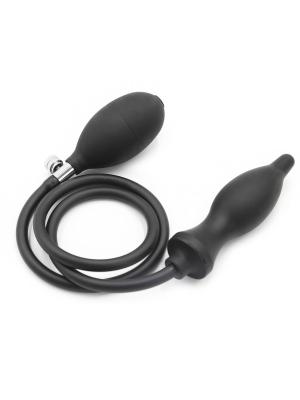 RudeRider Inflatable Spindle Plug Silicone Black