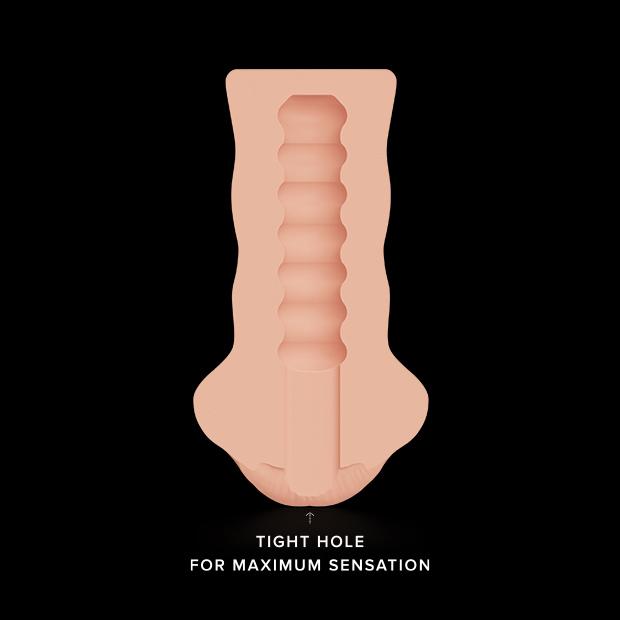 Shake Mouth Hug Masturbator, 16cm, Flesh