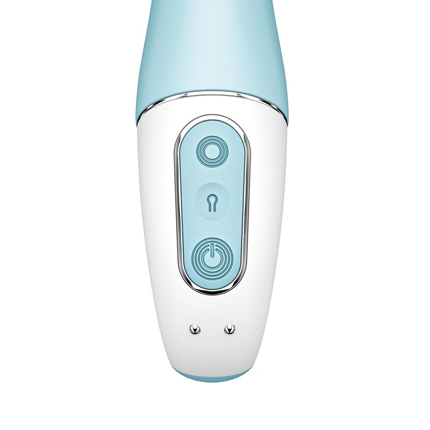 Satisfyer Air Pump Vibrator 5+ , Light Blue