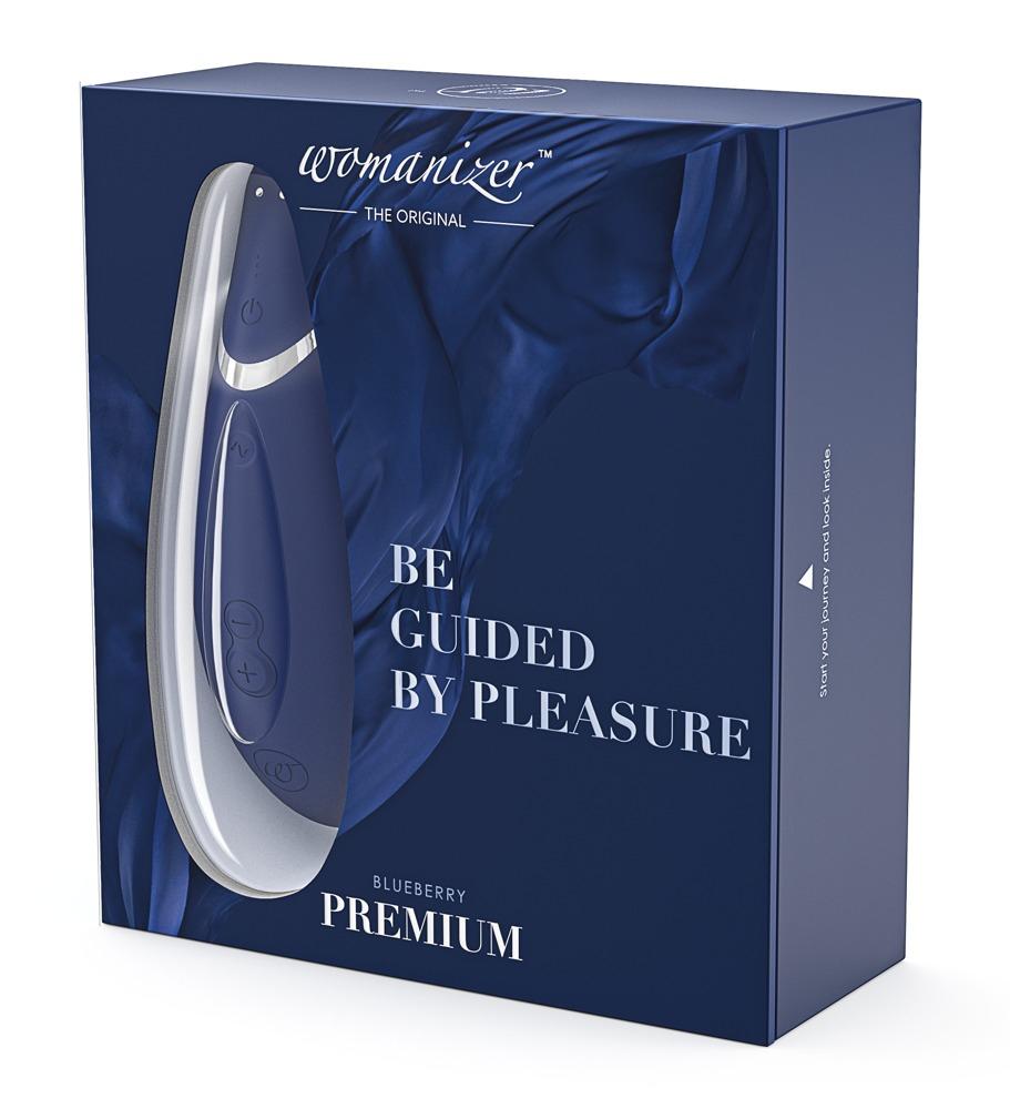 Womanizer Premium Vibrator, Blueberry Blue, 15 cm