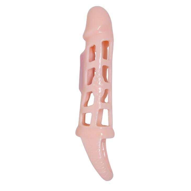 BAILE - Harrison, Penis extended Sleeve, mini vibrator, super-stretchy TPR material ':35mm   L:160mm