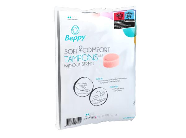 Beppy Soft & Comfort Tampons Wet, Stringless, 30 pcs