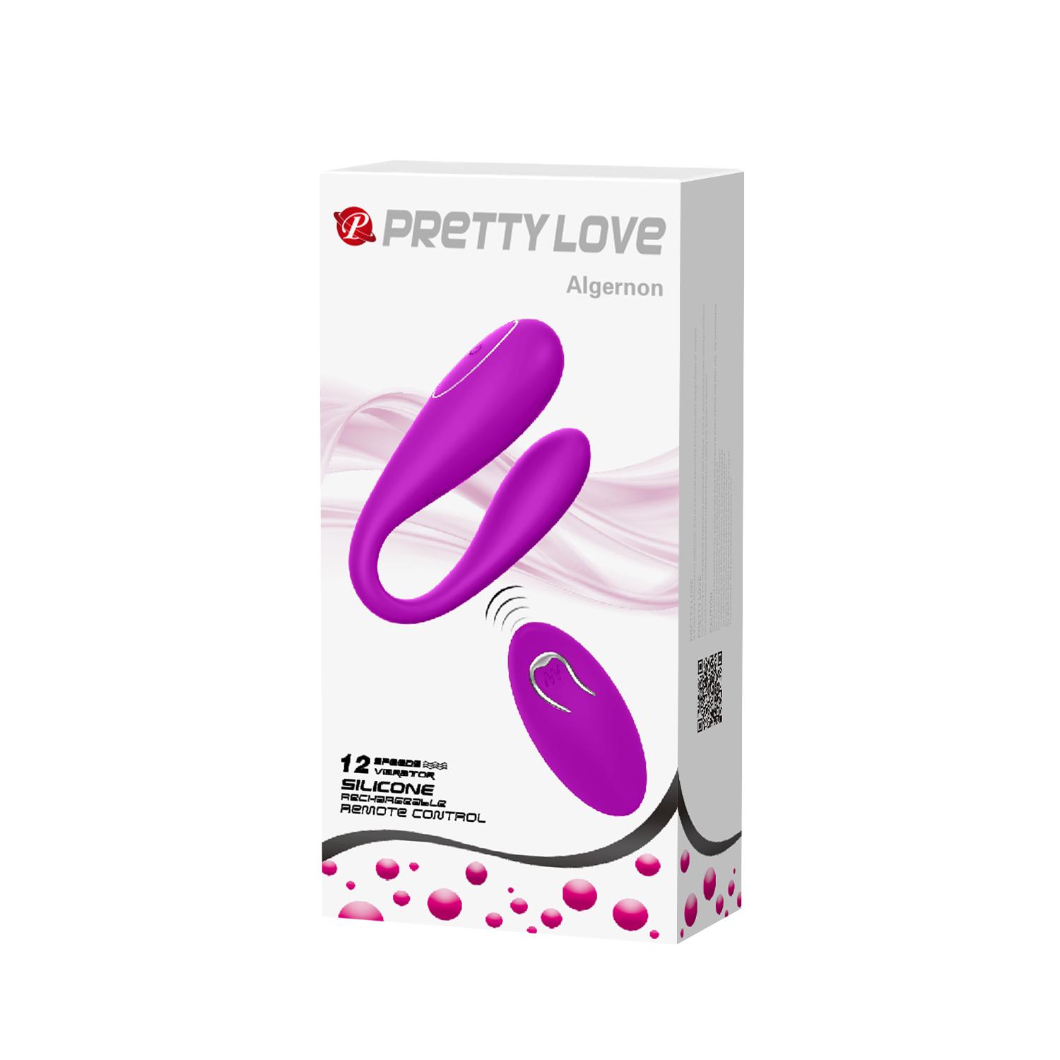 SAMPLE PRETTY LOVE - Algernon, Remote control, C type vibration, flexible structure, desgin for couple pleasure, rechargeable stimulator, remote by 1 AAA ': 31/27 mmL: 96 mm