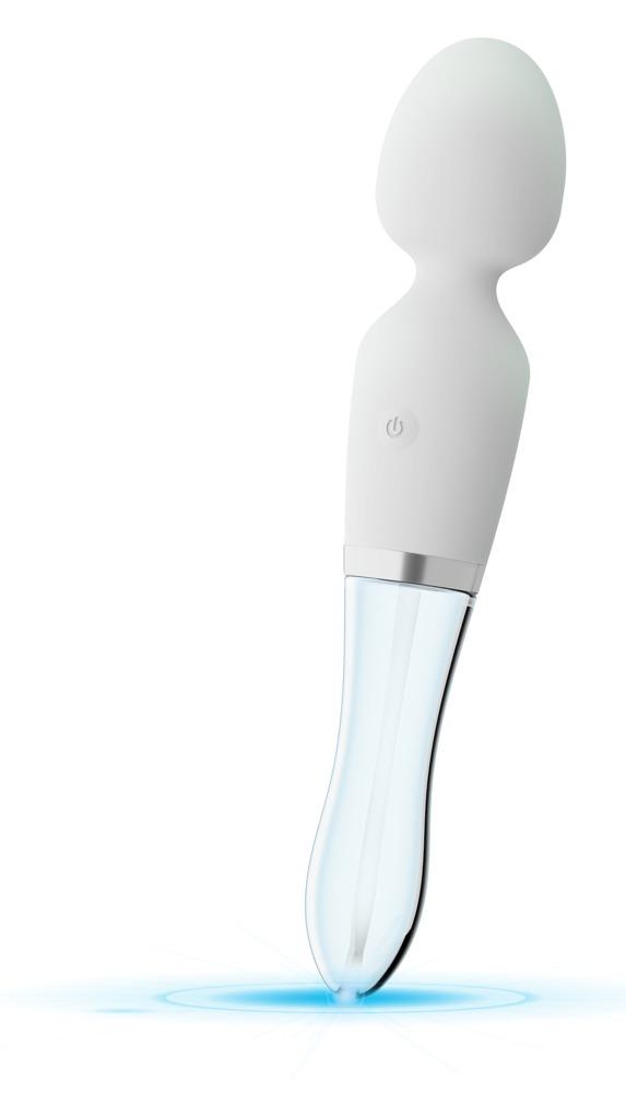 Liaison Wand LED Vibrator, 21,5 cm, White/Transparent