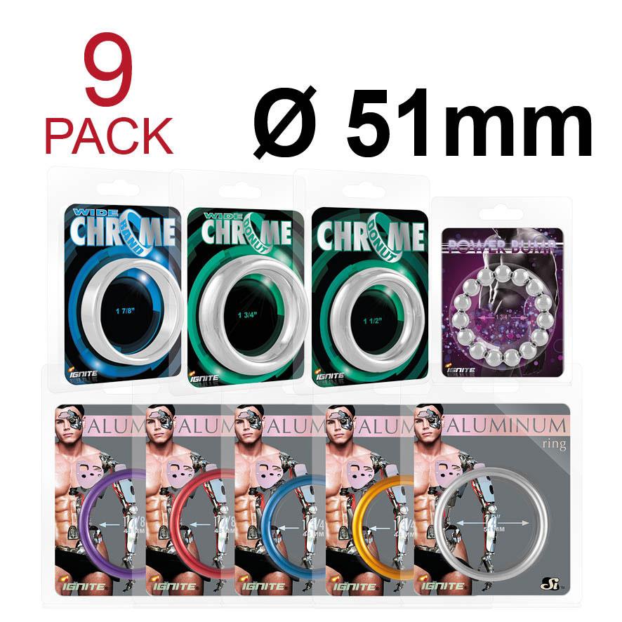 51mm Cockring-Pack SI IGNITE