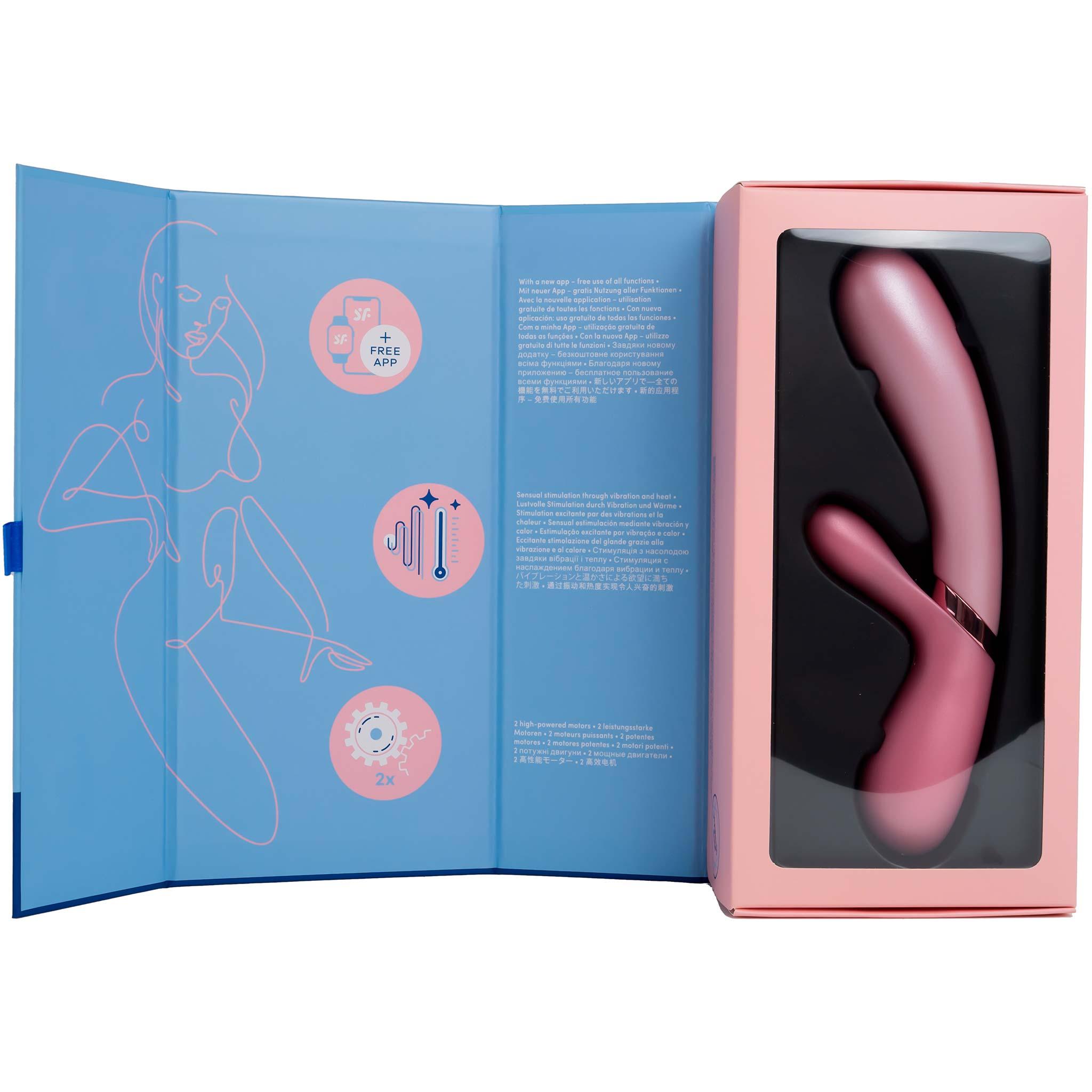 Satisfyer Hot Lover Connect App Vibrator, Pink, 20 cm