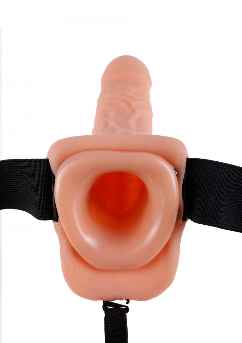 Fetish Fantasy Series 9 Inch Hollow Strap-On with Balls, 24 cm, Flesh