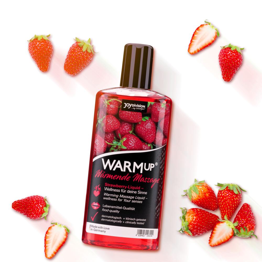 JoyDivision WARMup Warming Massage Liquid, Strawberry, 150 ml