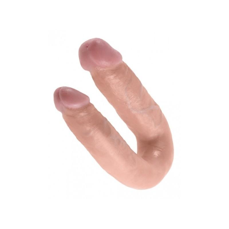 KING COCK U-Shaped Medium Double Trouble, 34,6 cm, Flesh