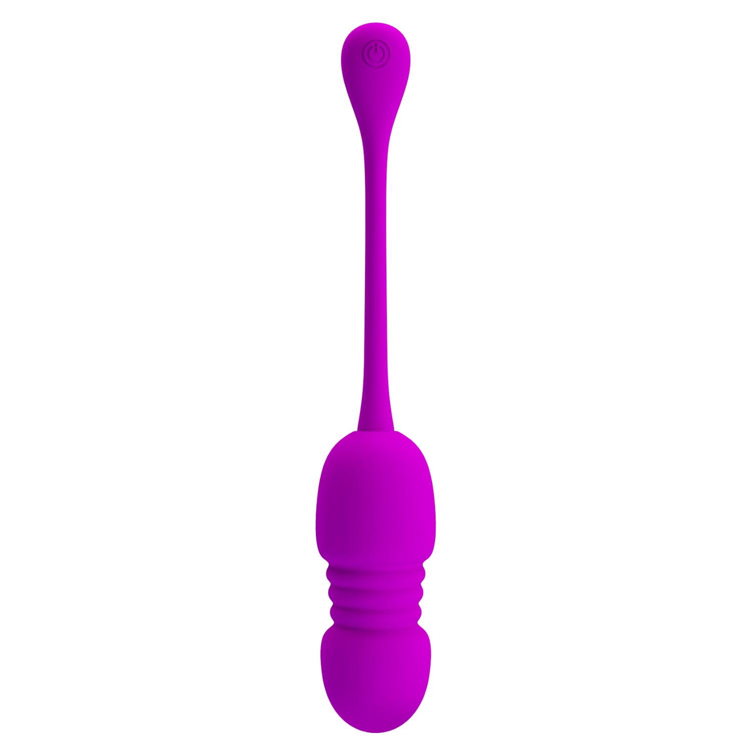 PRETTY LOVE - Callie, Rechargeable thrusting bullet, 12 functions of vibration, with ON/OFF button on the tail, Silicone material 31*200