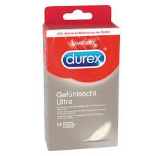 Durex Gefühlsecht Ultra Condoms 12pcs, with Reservoir, Ø 52mm, 180mm