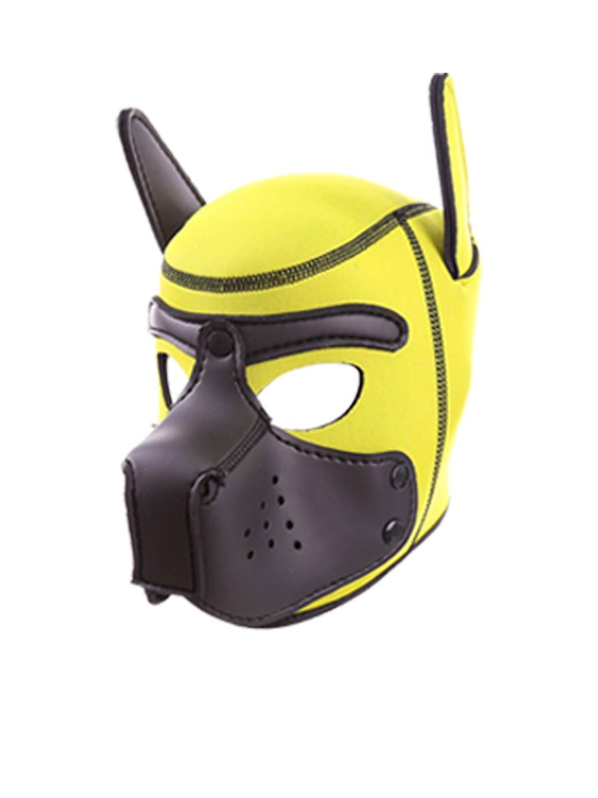 RudeRider Neoprene Puppy Hood Yellow/Black, M size