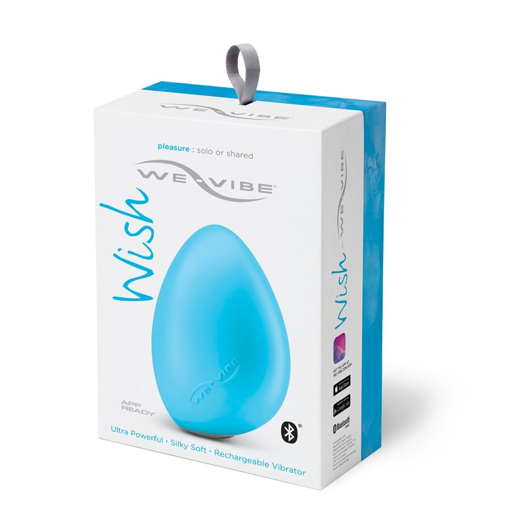 We-Vibe Wish Vibrating Pebble, Blue, 10,4 cm