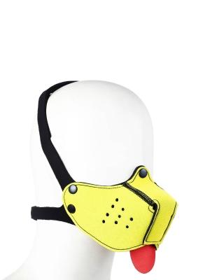 RUDE RIDER PUPPY FACE MASK NEOPRENE YELLOW