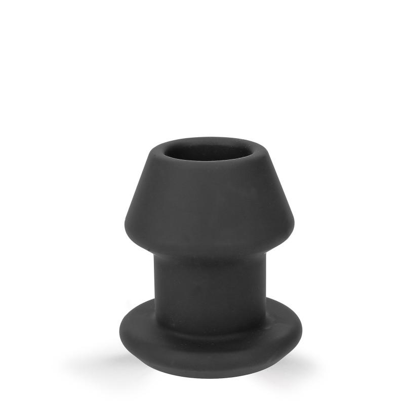 RudeRider Hollow Anal Plug Large Black