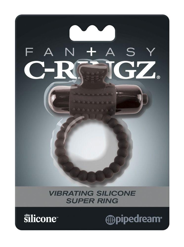 Pipedream Fantasy C-Ringz Vibrating Silicone Super Ring 3,2cm Black