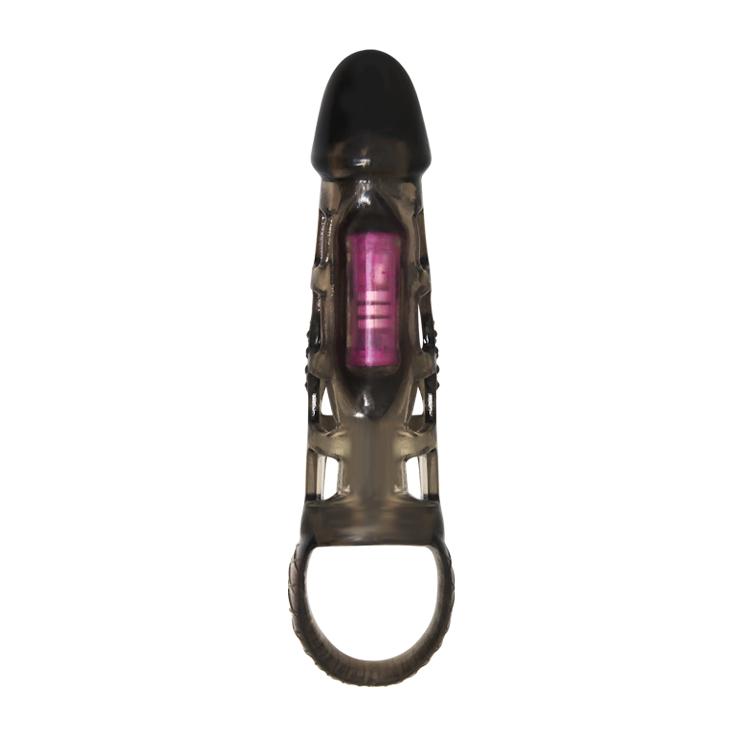 BAILE - Harrison, Penis extended Sleeve, mini vibrator, super-stretchy TPR material ':35mm   L:160mm