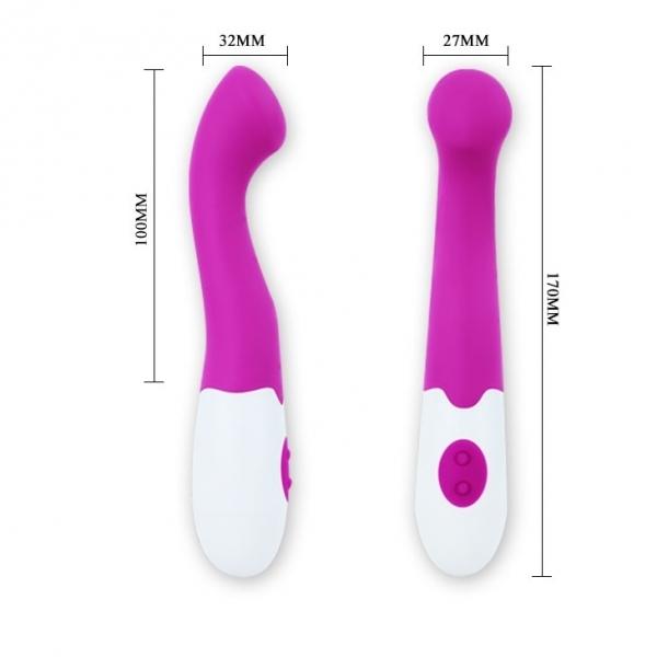 Pretty Love Vibrator Charles, Purple/White, 17 cm