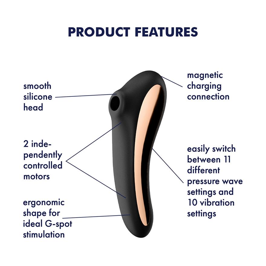 Satisfyer Dual Kiss, Black