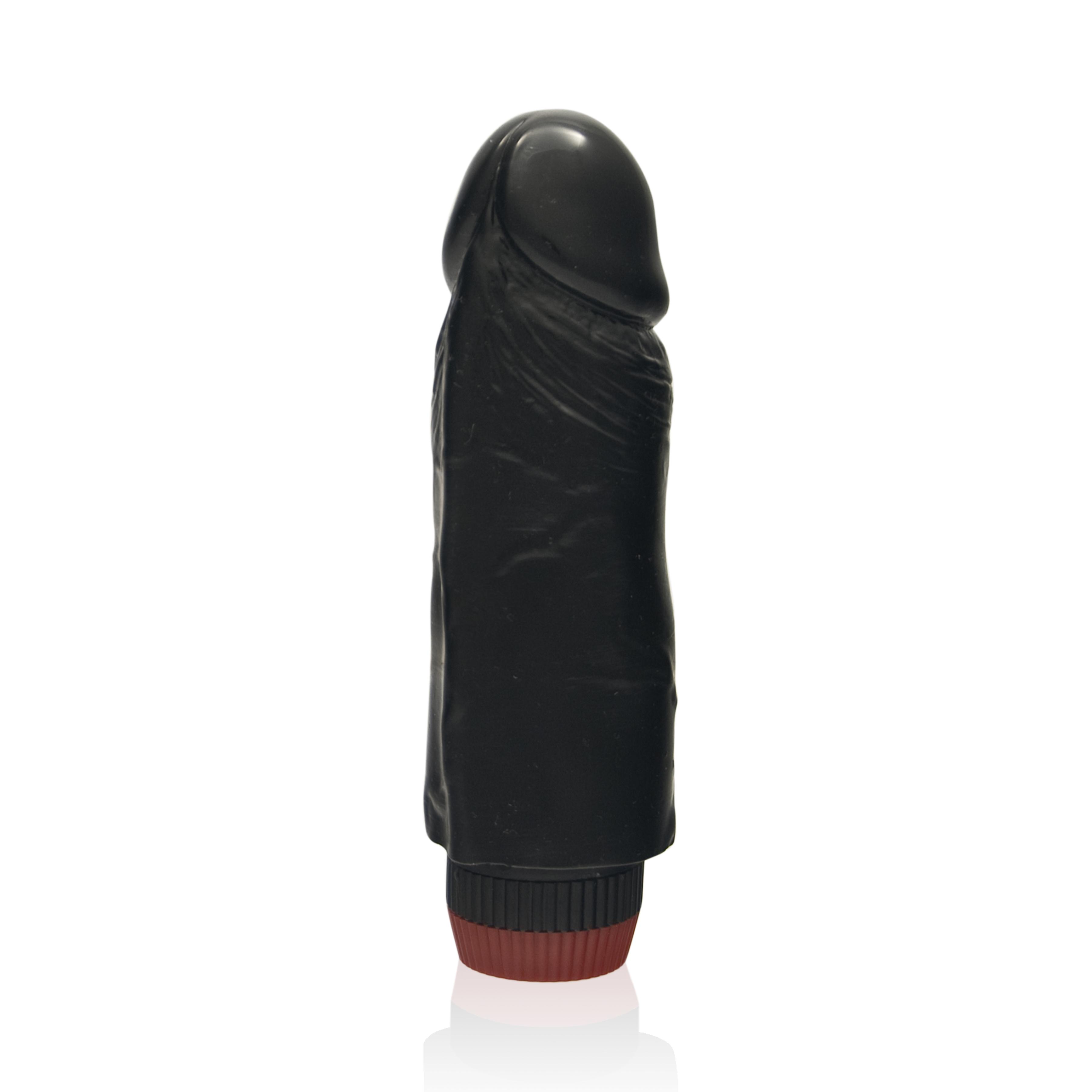 SI IGNITE Cock Dong with Vibration, Black, 15 cm